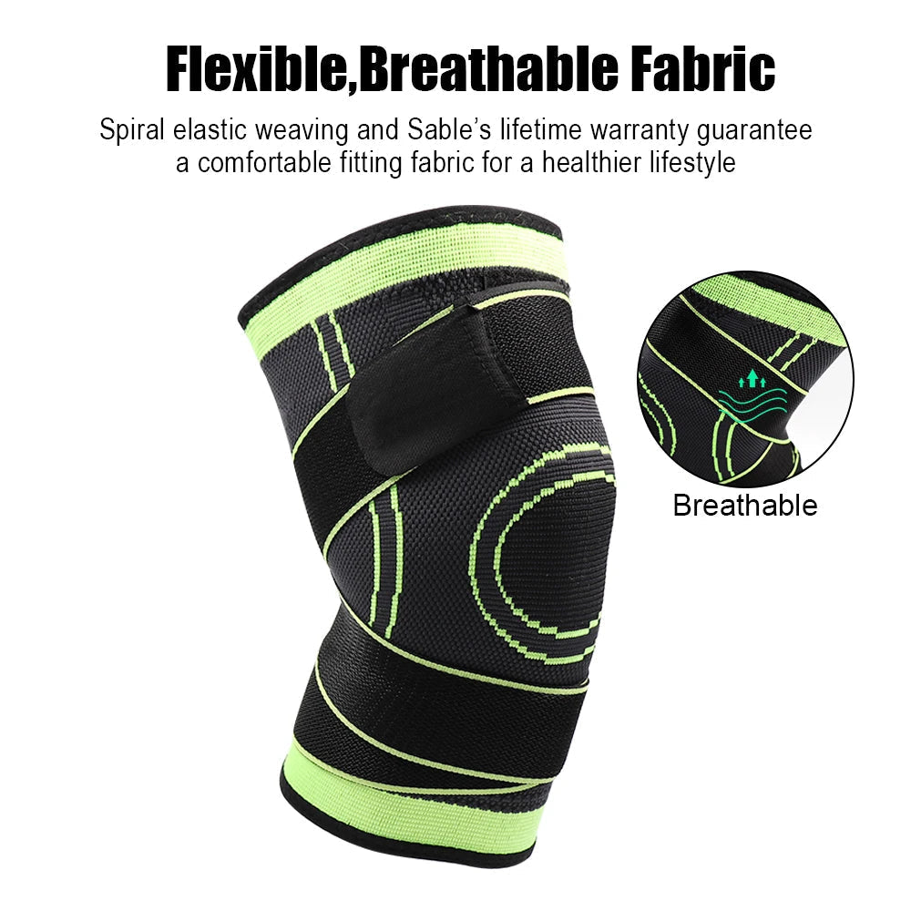 3D Weaving Knee Support Band – Adjustable Compression Sleeve