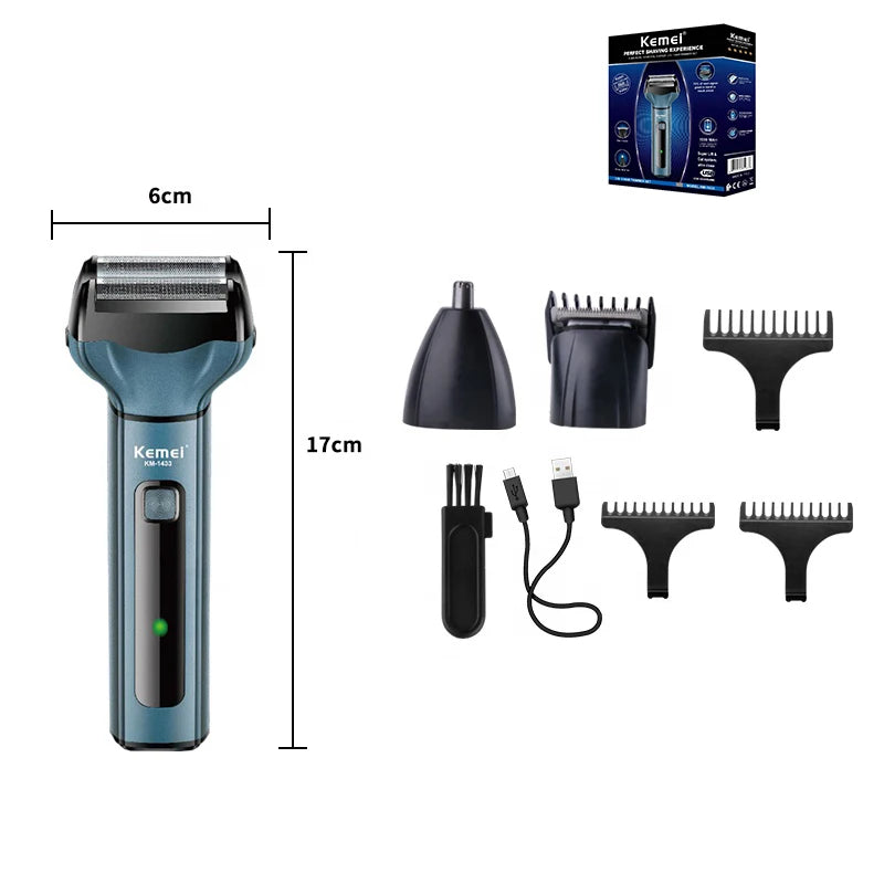 3-in-1 Rechargeable Shaving Machine – Hair Clipper, Beard Trimmer for Men