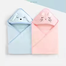 Premium Baby Hooded Towel – Soft & Comfortable Bath Towel for Newborns & Kids (Random Color)