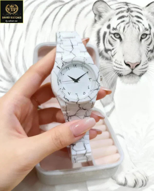 White Aura Watch – Elegant Luxury Look | Modern Stylish Wrist Watch