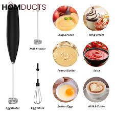 Rechargeable Hand Beater – Electric Egg Whisk & Milk Frother