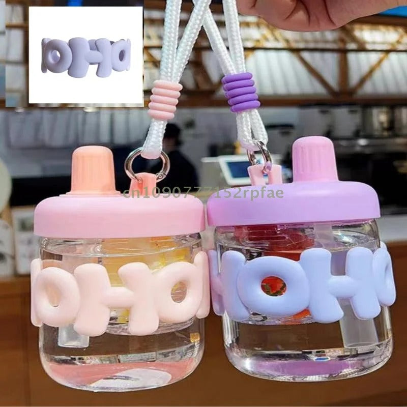 Imported Cute Girl Transparent Glass – Heat Resistant Coffee & Tea Cup