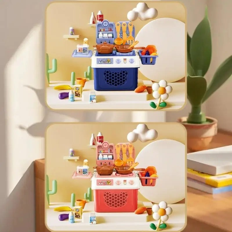 Kids Kitchen Set Simulation – Pretend Play Cooking Toy for Children