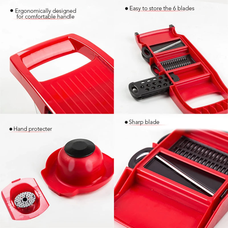 10-in-1 Mandoline Slicer – Multifunctional Vegetable Cutter & Grater