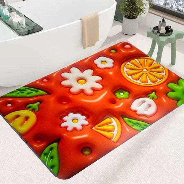 3D Printing Soft Mat – Flower Design Anti-Slip Floor & Bathroom Mat