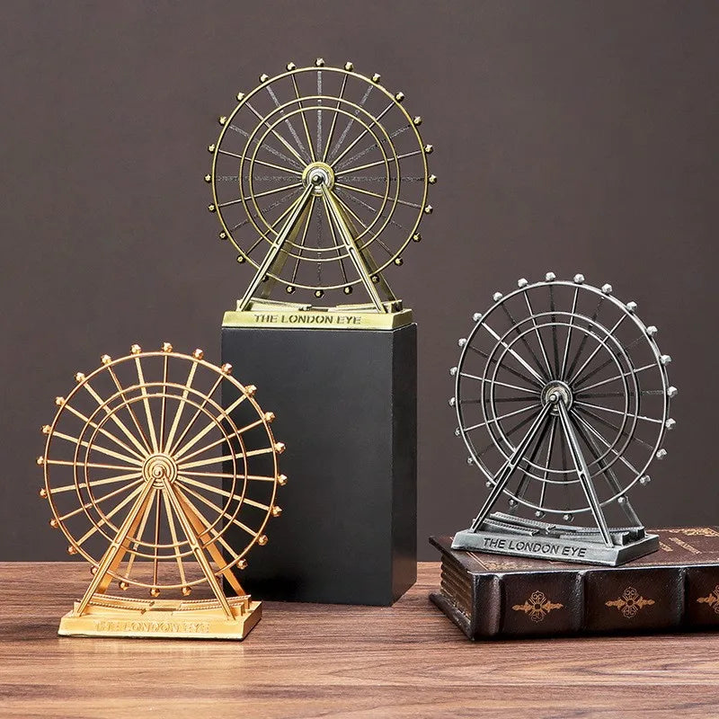 Hot Sell London Eye Metal Model – Decorative Home & Office Ornament