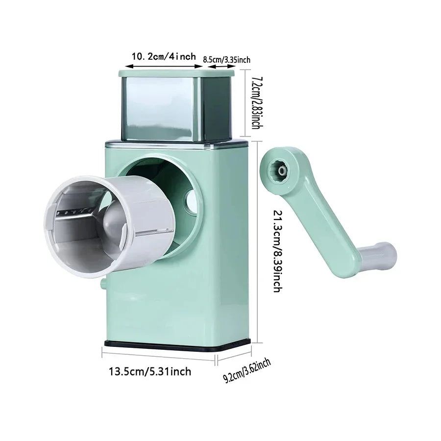 3-in-1 Manual Vegetable Slicer – Multifunction Cutter & Grater