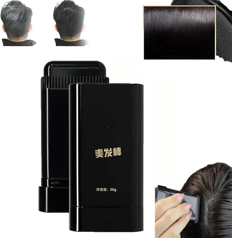 2-in-1 Instant Hair Dye Stick with Comb – Quick Gray Hair Touch-Up