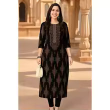 Women's Muslim Kurti Dress 2026 – Comfortable Straight-Cut Casual Islamic Fashion Dress