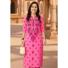 Women's Muslim Kurti Dress 2026 – Comfortable Straight-Cut Casual Islamic Fashion Dress