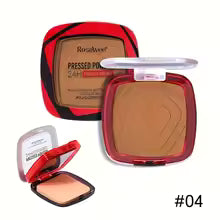 Matte Full Coverage Pressed Powder Foundation with Puff – Weightless Finishing Makeup