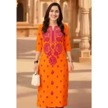 Women's Muslim Kurti Dress 2026 – Comfortable Straight-Cut Casual Islamic Fashion Dress