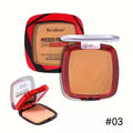 Matte Full Coverage Pressed Powder Foundation with Puff – Weightless Finishing Makeup