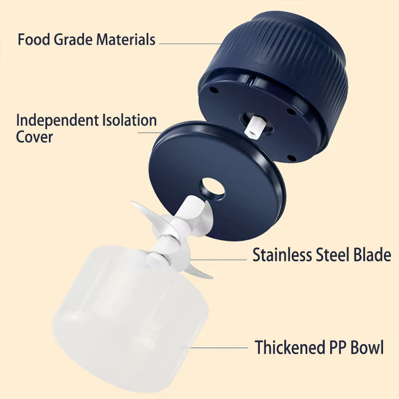 Single Bowl Electric Mini Food Chopper – 100ml Mini Food Processor