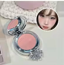NICEKEY Complete Makeup Kit – 4 Matte Lip Glosses, Blusher, Pressed Powder, Eyeshadow & Contour Palette with Necklace