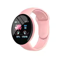 D18 Smartwatch for Men & Women – Circular Color Display, Sports Modes, Call & Message Reminder