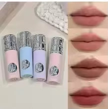 NICEKEY Complete Makeup Kit – 4 Matte Lip Glosses, Blusher, Pressed Powder, Eyeshadow & Contour Palette with Necklace