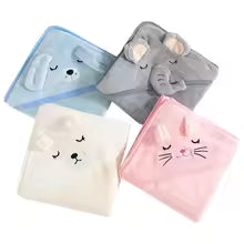 Premium Baby Hooded Towel – Soft & Comfortable Bath Towel for Newborns & Kids (Random Color)