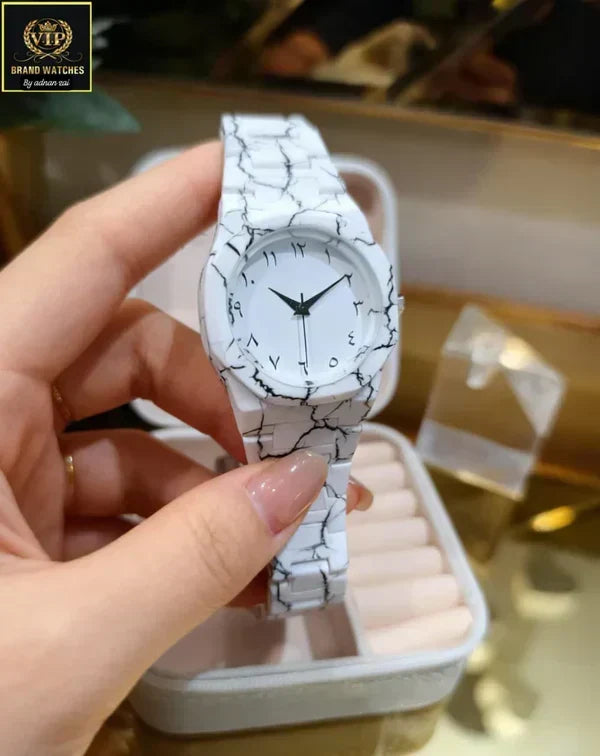 White Aura Watch – Elegant Luxury Look | Modern Stylish Wrist Watch