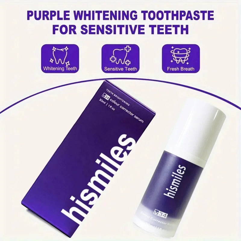 Hismile Purple Teeth Whitening Toothpaste – Oral Care & Bright Smile