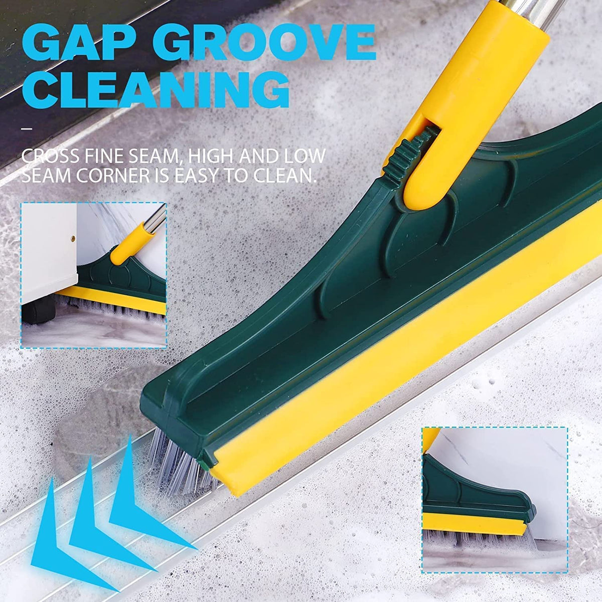 2-in-1 Broom Wiper – Dual Purpose Floor Cleaning Tool for Dry & Wet Cleaning