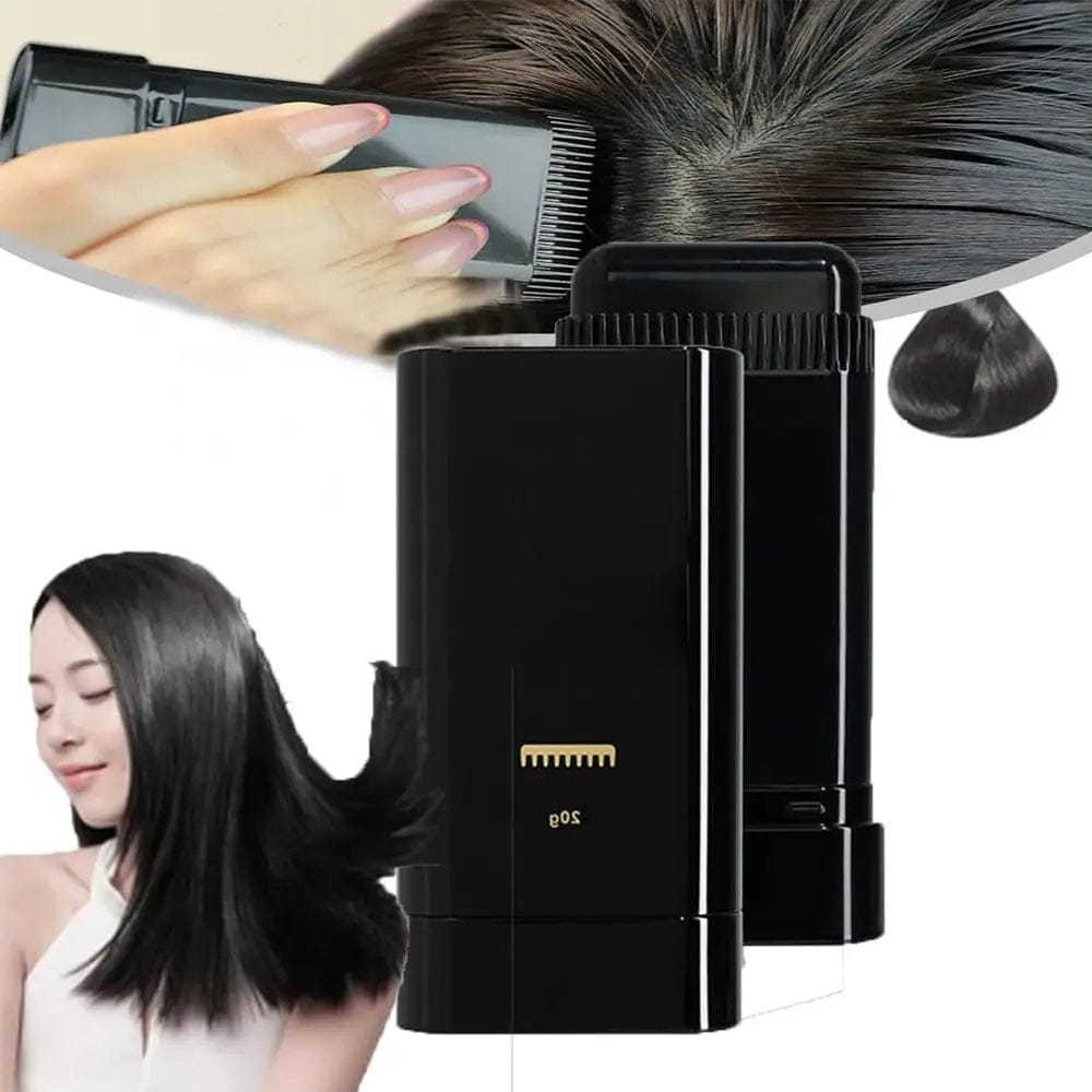 2-in-1 Instant Hair Dye Stick with Comb – Quick Gray Hair Touch-Up