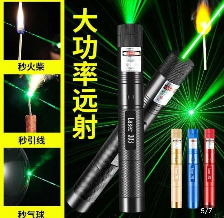Special Edition 303 Green Laser Pointer – Adjustable Focus, 5km Range
