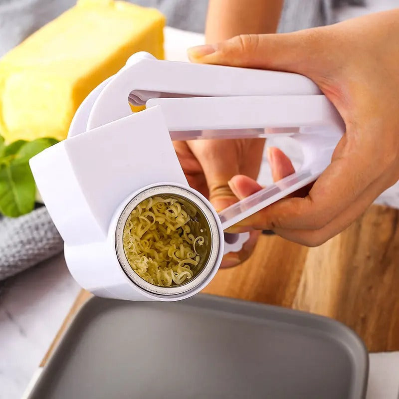 Hand Held Rotary Grater – Cheese Cutter, Vegetable Slicer & Grater